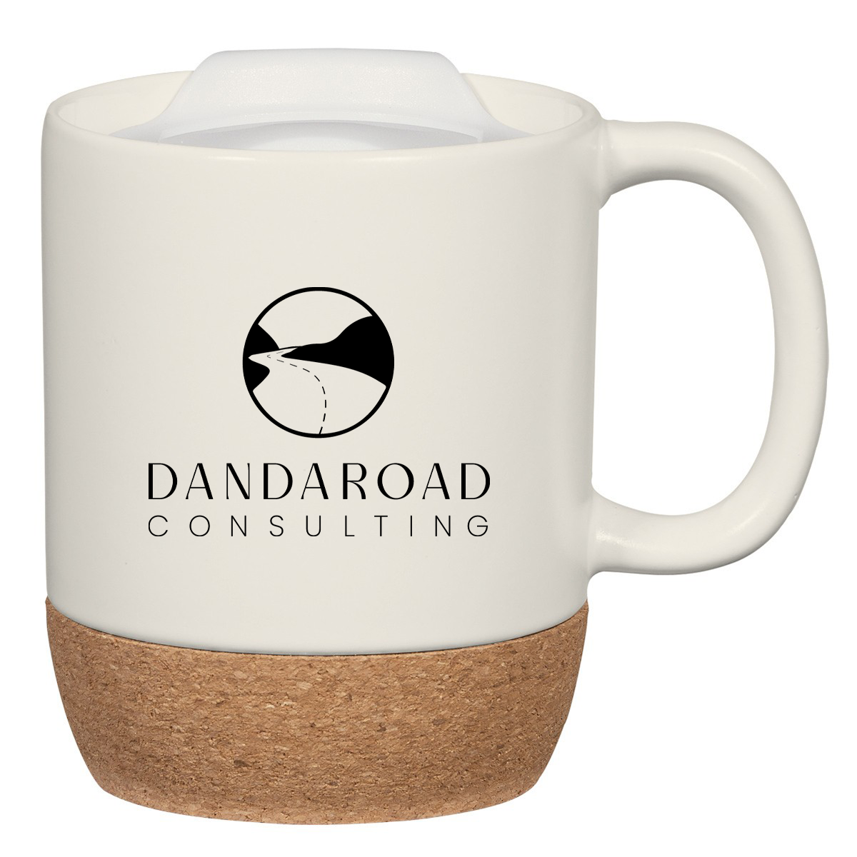 14 oz. Cork Base Ceramic Mug