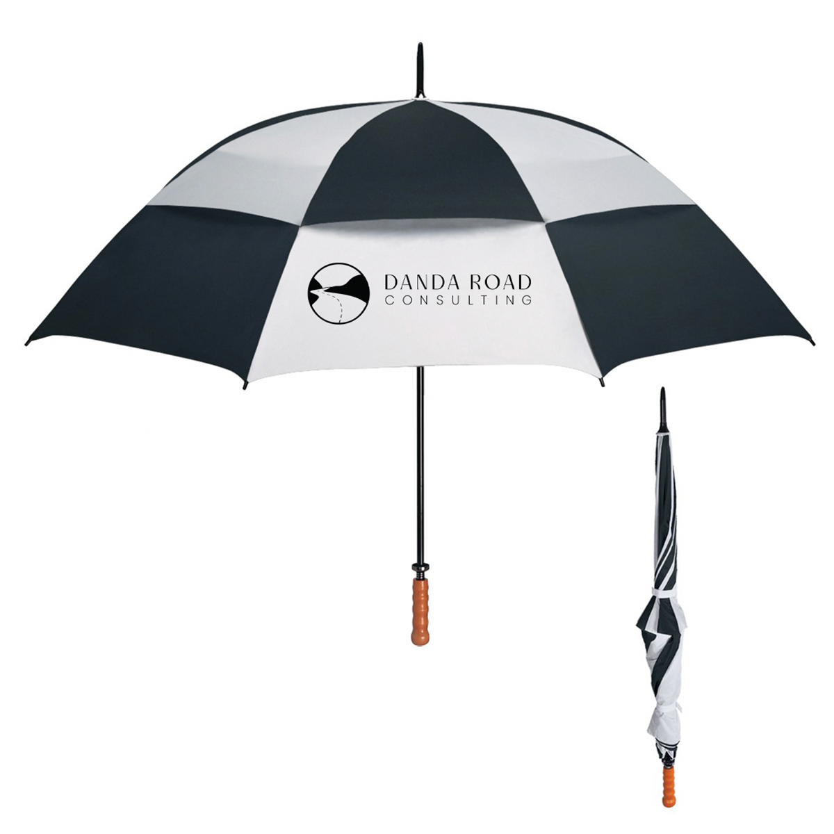 68" Arc Windproof Vented Umbrella