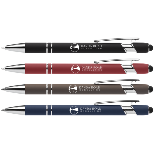 Ellipse Softy Recycled Aluminum Pen w/ Stylus + Anti-Fraud Ink